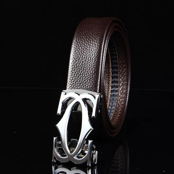 35mm Width Men Geniune Leather Belt Automatic Buckle - Beltbuy Store